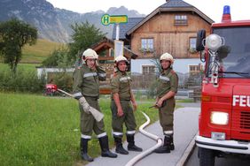 Übung Silobrand der Freiwilligen Feuerwehr Abtenau