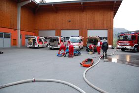 Verkehrsunfallsübung der Freiwilligen Feuerwehr Abtenau