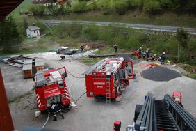 Verkehrsunfallsübung der Freiwilligen Feuerwehr Abtenau